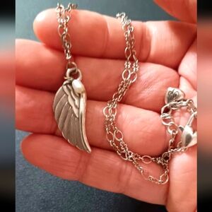 Brighton Angel Wing and Freshwater Pearl Necklace